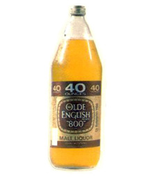 malt liquor bottle fumy