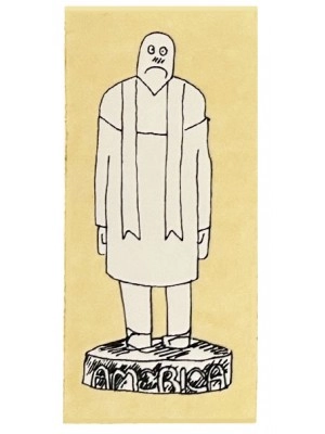 Mark Gonzales priest statue