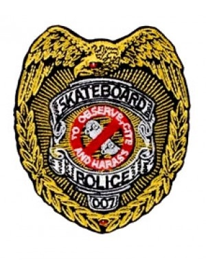 Skateboard Police Patch